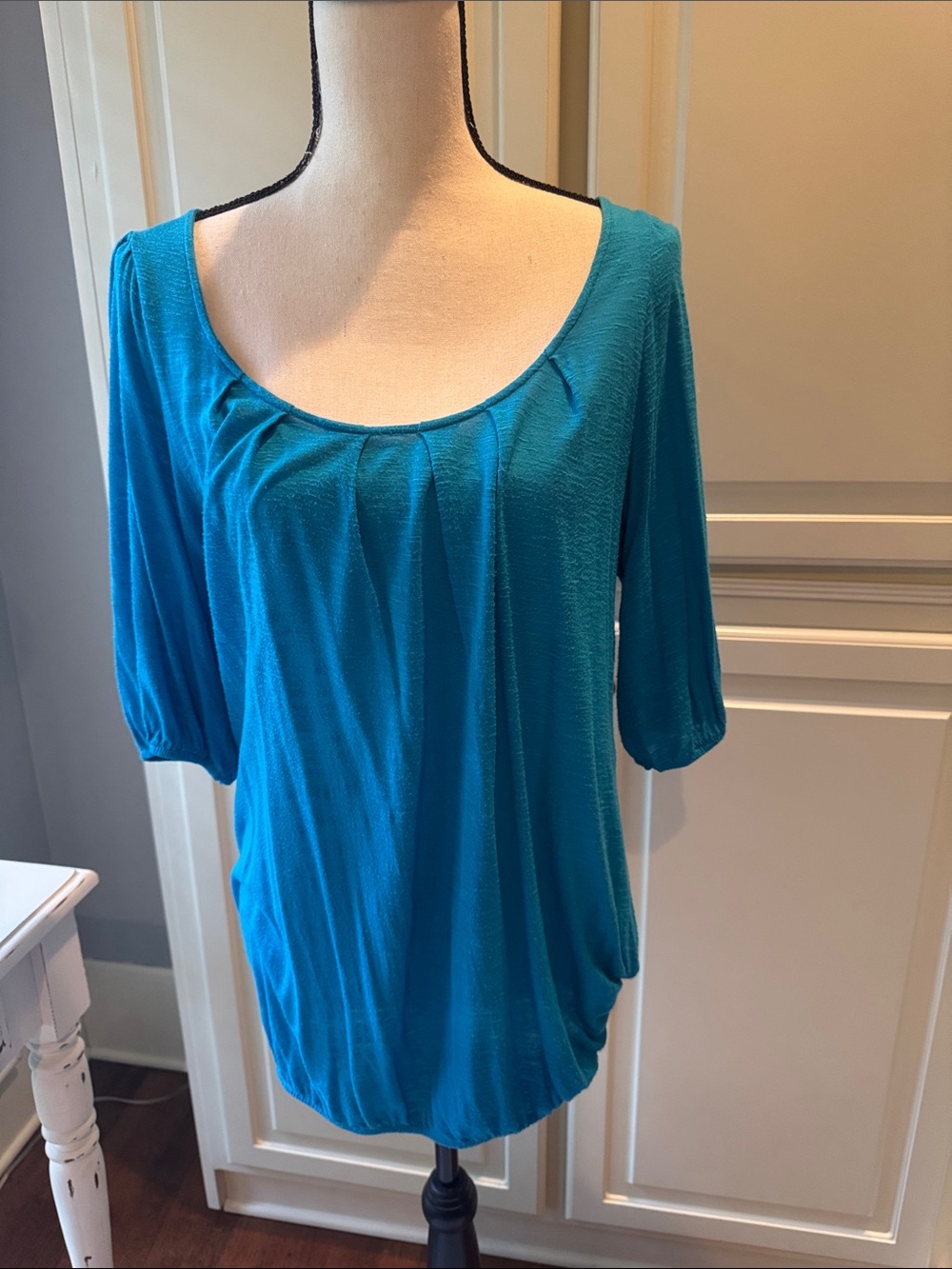 Olivia Moon Teal Scoop Neck Tunic